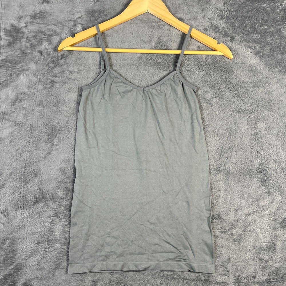 Tarea By Rue21 Camisole Top Womens Small Gray Adjustable Spaghetti Straps V Neck
